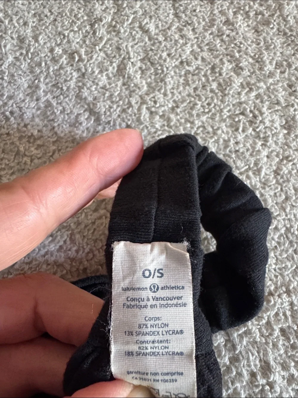 Lululemon Bang Buster Wide Black Headband. OS.